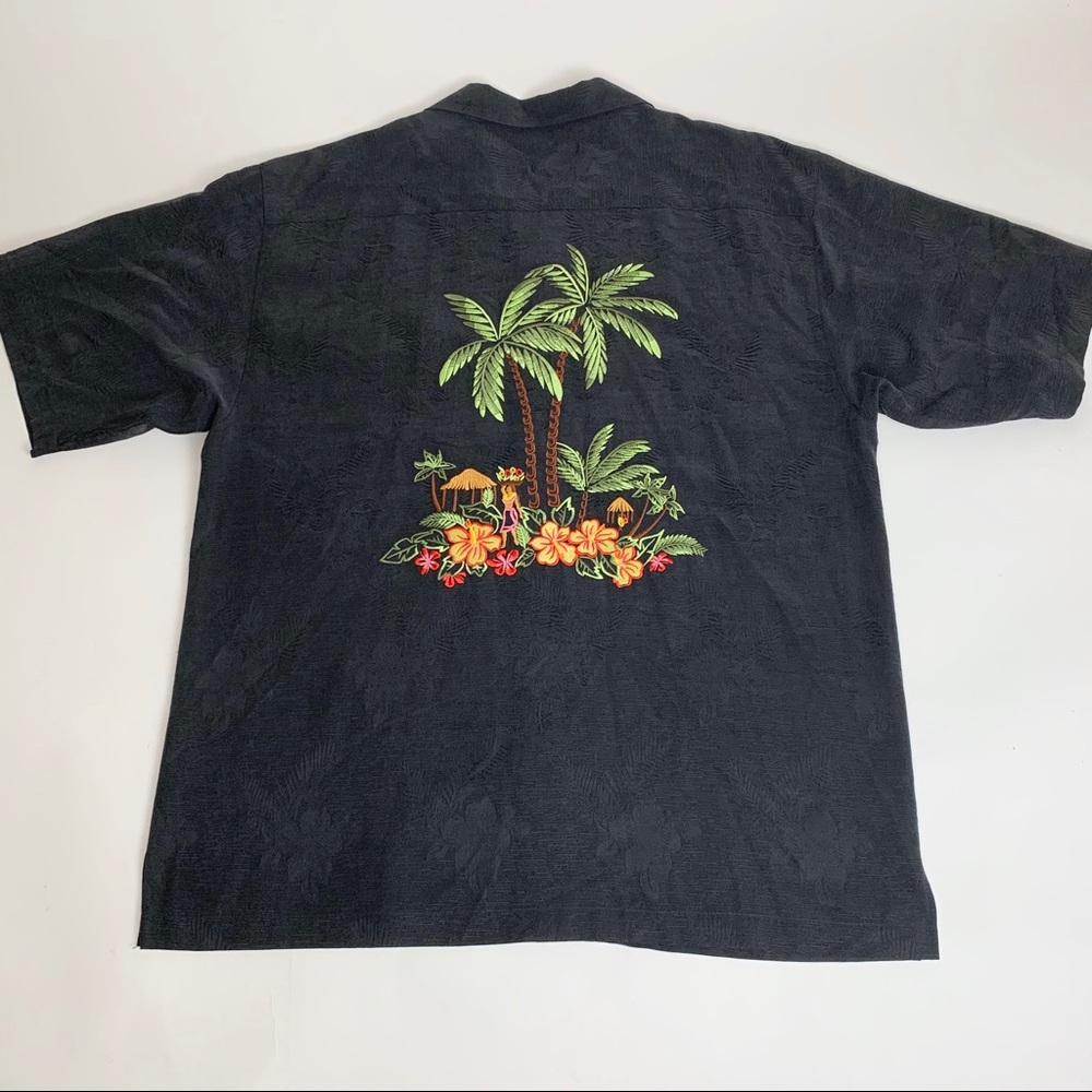 Eagle Dry Goods Embroidered Silk Shirt L